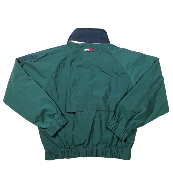 Vintage 90s Tommy Hilfiger Sleeve Spell Out Windbreaker Jacket | Beyond 94