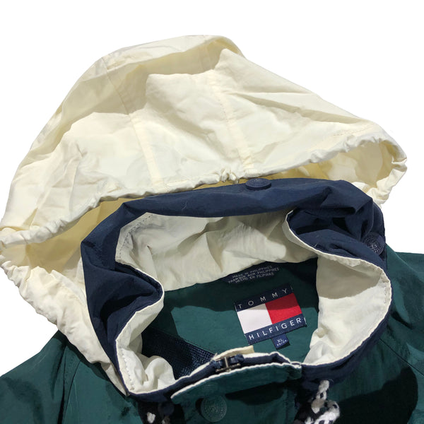 Vintage 90s Tommy Hilfiger Sleeve Spell Out Windbreaker Jacket | Beyond 94