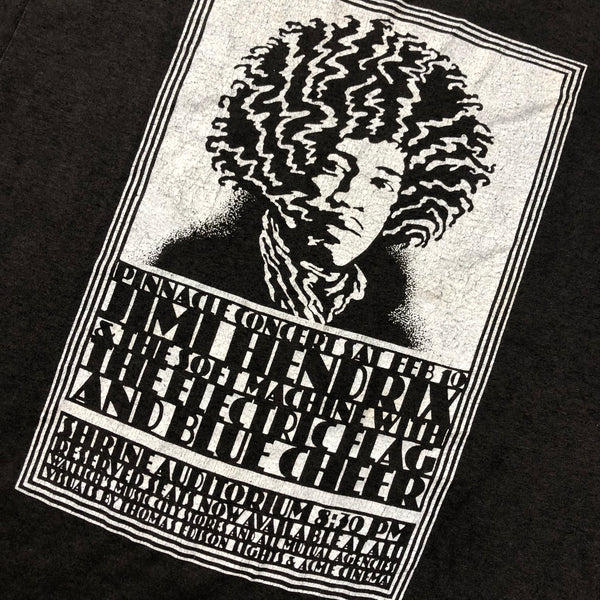 Vintage 80s Jimi Hendrix Pinnacle Concert Tour Single Stitch 50/50 Blend Shirt Size Large