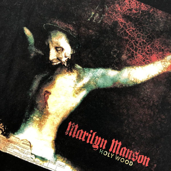 2000 Marilyn Manson Holy Wood In The Shadow Of The Valley Of Death Tour Shirt Size Large