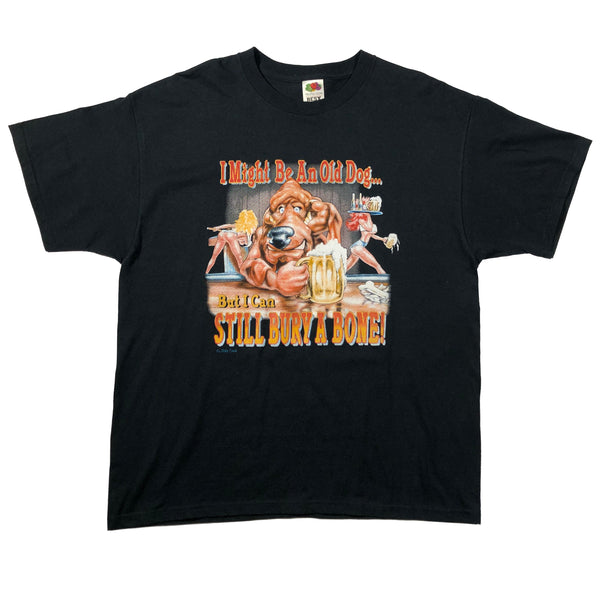 Vintage 90s I Might Be An Old Dog... But I Can Still Bury A Bone Sex Shirt | Beyond 94