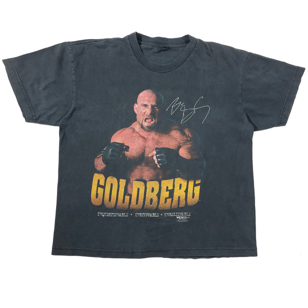Vintage 1998 WCW Bill Goldberg Unquestionable Unstoppable Unbelievable Wrestling Shirt | Beyond 94