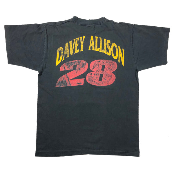 Vintage 90s Davey Allison Black Thunder Distressed Single Stitch Shirt | Beyond 94