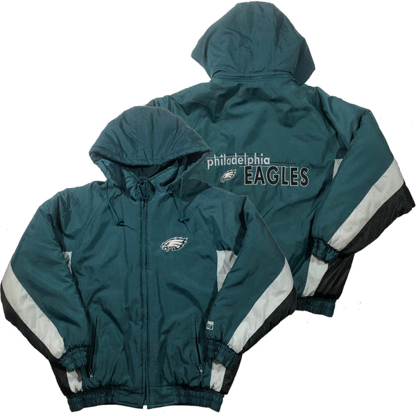 Vintage 90s Philadelphia Eagles Logo 7 Puffer Jacket | Beyond 94