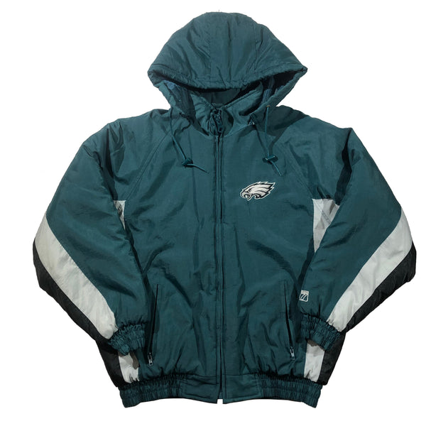 Vintage 90s Philadelphia Eagles Logo 7 Puffer Jacket | Beyond 94