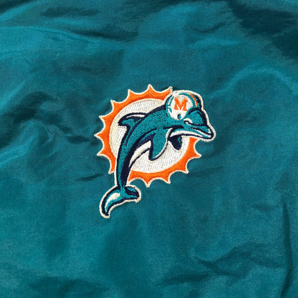 Vintage 90s Miami Dolphins Pullover Pro Line Starter Jacket Size X-Large