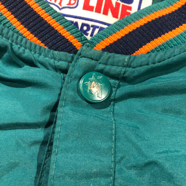 Vintage 90s Miami Dolphins Pullover Pro Line Starter Jacket Size X-Large