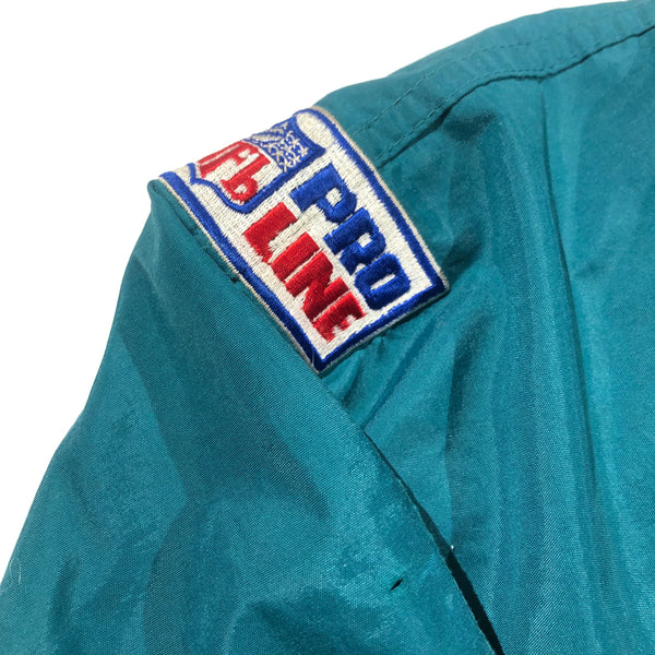 Vintage 90s Miami Dolphins Pullover Pro Line Starter Jacket Size X-Large