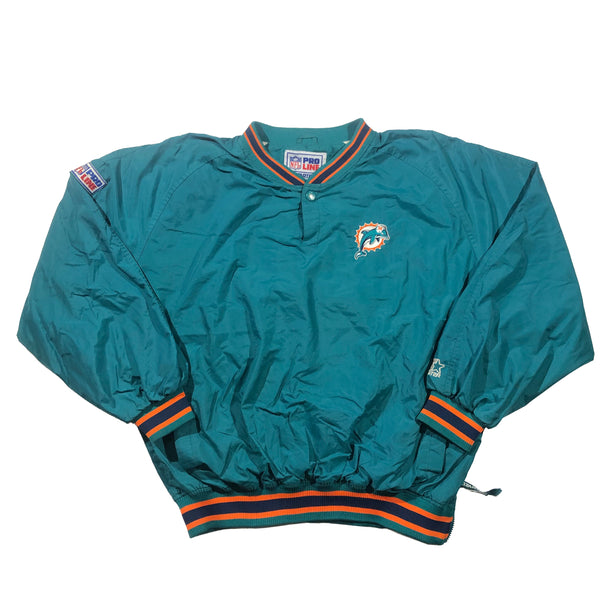 Vintage 90s Miami Dolphins Pullover Pro Line Starter Jacket | Beyond 94