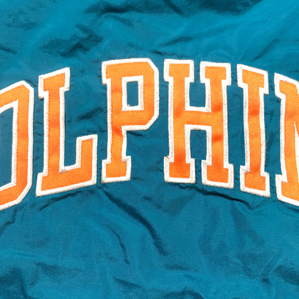 Vintage 90s Miami Dolphins Pullover Pro Line Starter Jacket Size X-Large