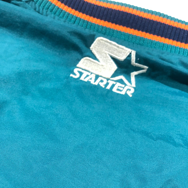 Vintage 90s Miami Dolphins Pullover Pro Line Starter Jacket Size X-Large