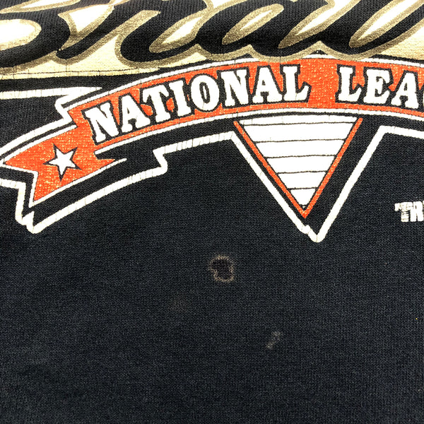 1992 Atlanta Braves Trench Sweatshirt Size Medium