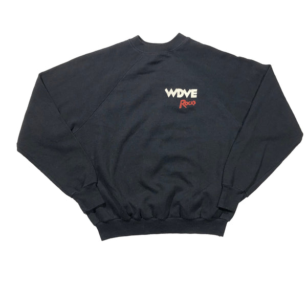 Vintage 80s WDVE Rocks Radio Station Sweatshirt | Beyond 94