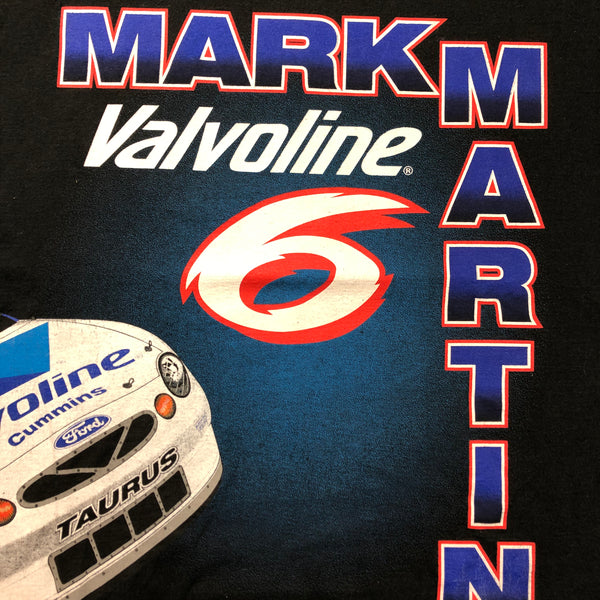 Vintage 90s Mark Martin Valvoline Nascar Shirt Size Large