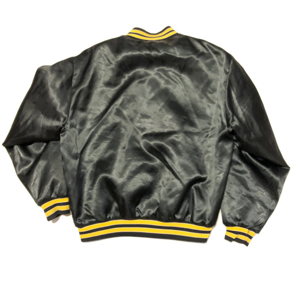 Vintage 80s Pittsburgh Penguins Satin Jacket Black Size X-Large - Beyond 94