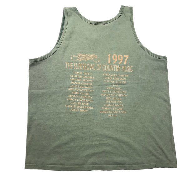 Vintage 1997 Jamboree In The Hills Country Music Single Stitch Tank Top Shirt | Beyond 94