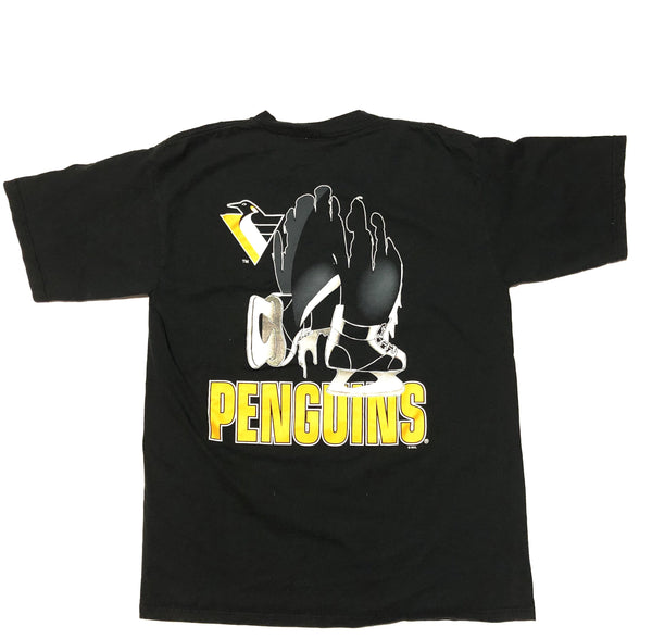 Vintage 90s Pittsburgh Penguins Breakthrough Shirt Black Size X-Large - Beyond 94