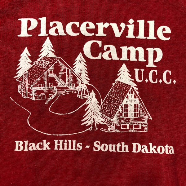 Vintage 80s Placerville Camp South  Dakota Healthknit Sweatshirt Size Medium