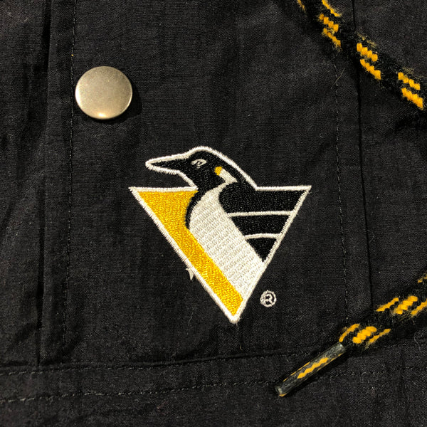 Vintage 90s Pittsburgh Penguins The Game Windbreaker Pullover Size Medium