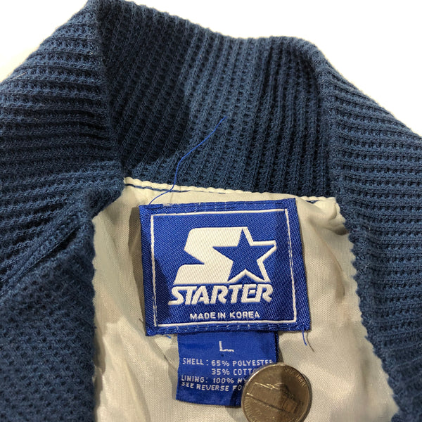 Vintage 90s Penn State 1/4 Zip Waffle Knit Starter Pullover Size Large