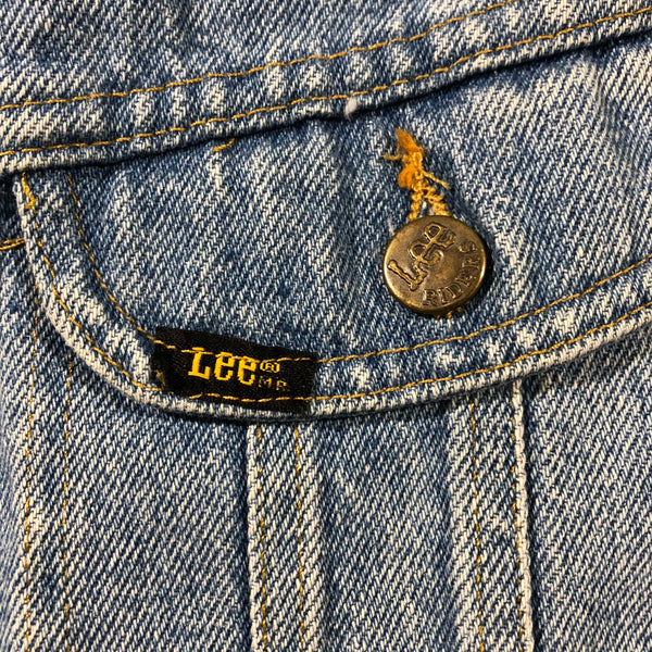 Vintage 80s Lee Denim Jean Jacket Size Medium
