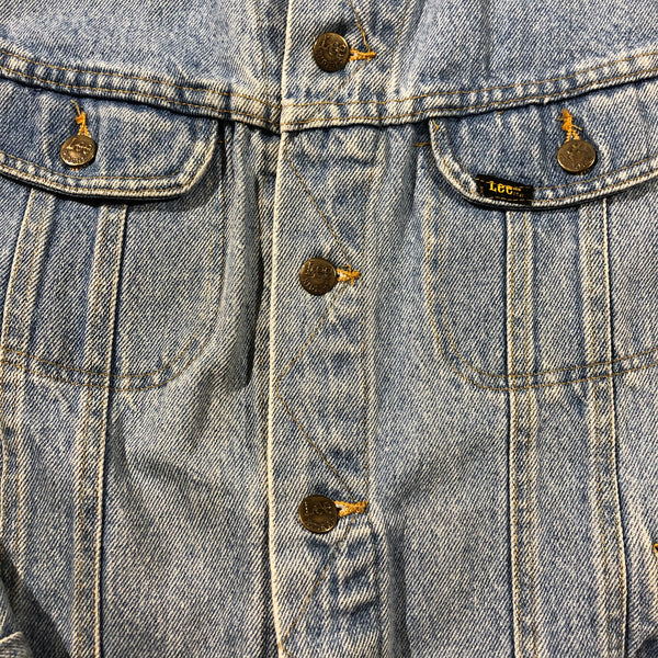 Vintage 80s Lee Denim Jean Jacket Size Medium