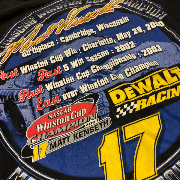 2003 Matt Kenseth Nascar Shirt Black Size XX-Large - Beyond 94