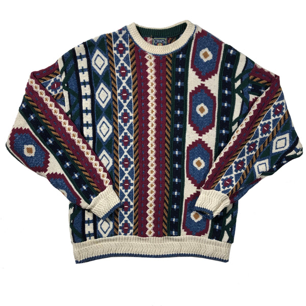 Vintage 90s Chaps Ralph Lauren Made In The USA Knit Sweater | Beyond 94