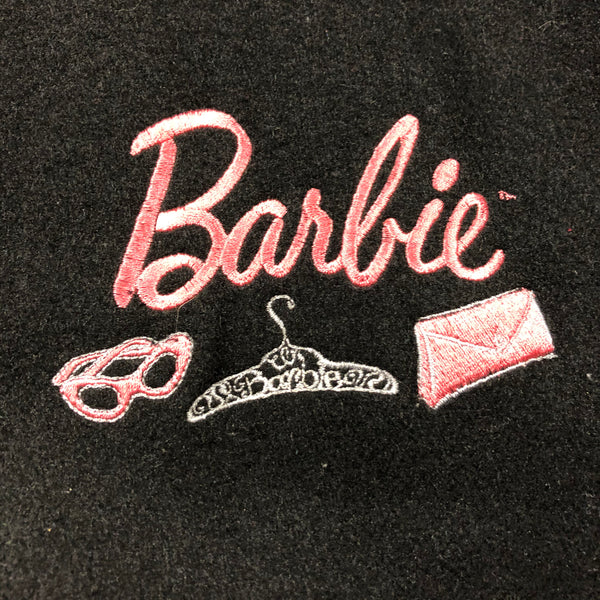 Vintage 90s Jerry Leigh Barbie Wool Bomber Jacket Size Medium