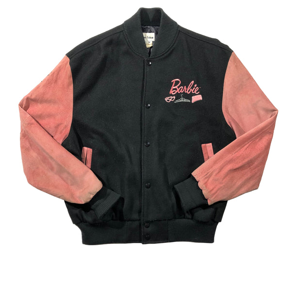 Vintage 90s Jerry Leigh Barbie Wool Bomber Jacket Size Medium