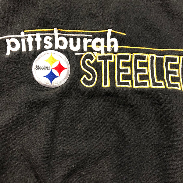 Vintage 90s Pittsburgh Steelers Embroidered Logo 7 Sweatshirt Size Large