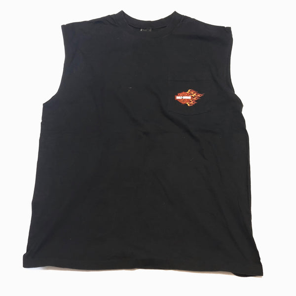 2001 Harley Davidson Sleeveless Shirt Black Size X-Large - Beyond 94