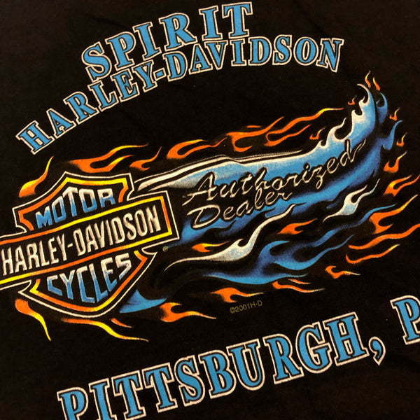 2001 Harley Davidson Sleeveless Shirt Black Size X-Large - Beyond 94