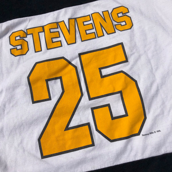 Vintage 90s Pittsburgh Penguins Kevin Stevens Jersey White Size X-Large - Beyond 94