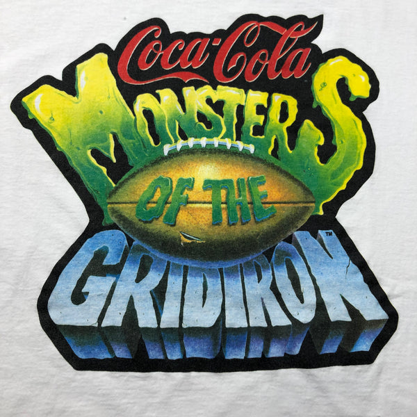 Vintage 90s Coca-Cola Monsters Of The Gridiron Single Stitch Shirt Size X-Large