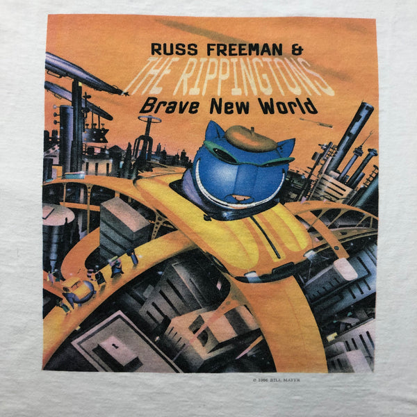 1996 Russ Freemans & The Rippingtons Brave New World Single Stitch Tour Shirt Size X-Large