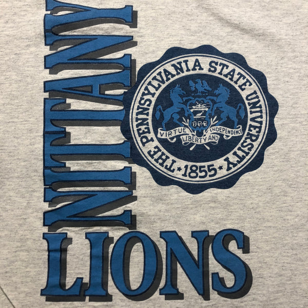 Vintage 90s Penn State Nittany Lions Spellout Ls Shirt Size X-Large