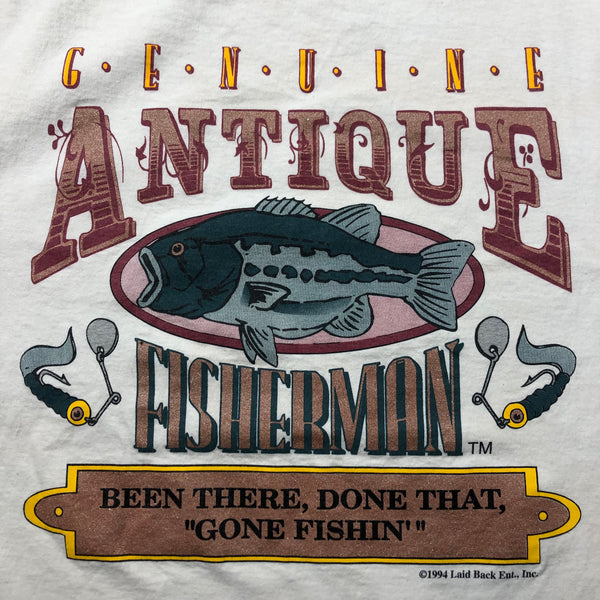 1994 Antique Fisherman Single Stitch Shirt Size Large