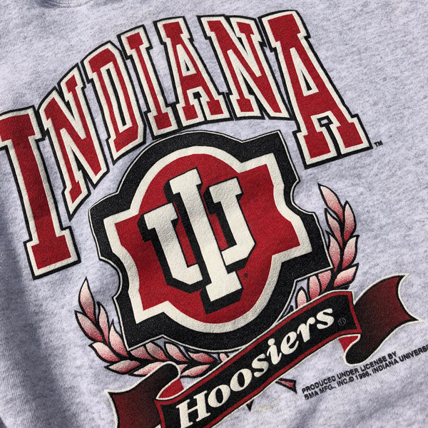 1996 Indiana University Hoosiers Sweatshirt Grey Size X-Large - Beyond 94