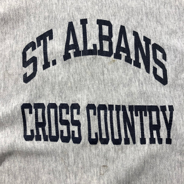 Vintage 80s Champion St. Albans Cross Country Reverse Weave Sweatshirt Size Large