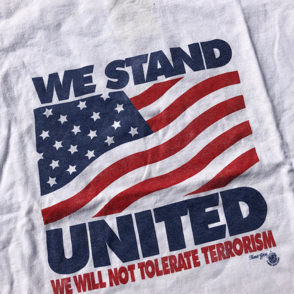 2001 We Stand United Shirt White Size X-Large - Beyond 94