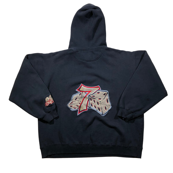 Vintage 90s JNCO Jeans 7 Dice Skate Hoodie