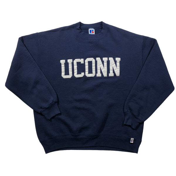Vintage 90s UCONN Russell Athletic Embroidered Sweatshirt | Beyond 94
