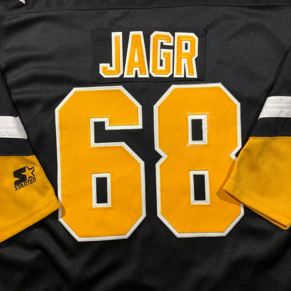 Vintage 90s Pittsburgh Penguins Jaromír Jágr Starter Jersey Size X-Large