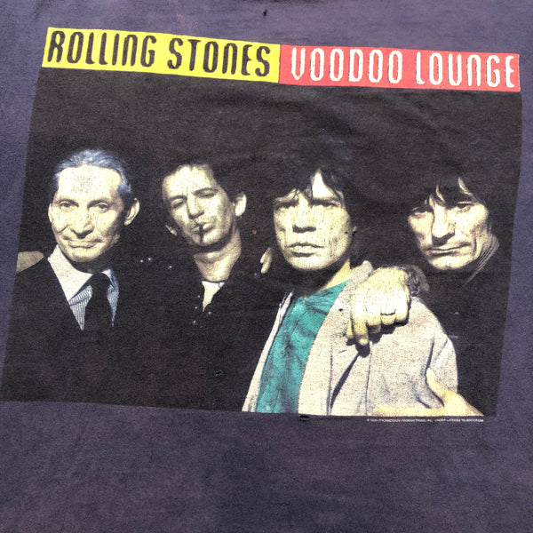 1994 Rolling Stones Voodoo Lounge Tour Single Stitch Distressed Shirt Size X-Large