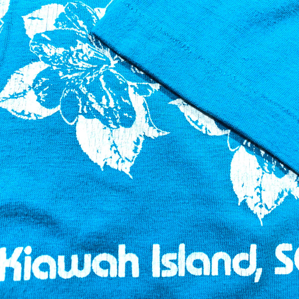 Vintage 80s Kiawah Island South Carolina 50/50 Blend Single Stitch Shirt Size Medium
