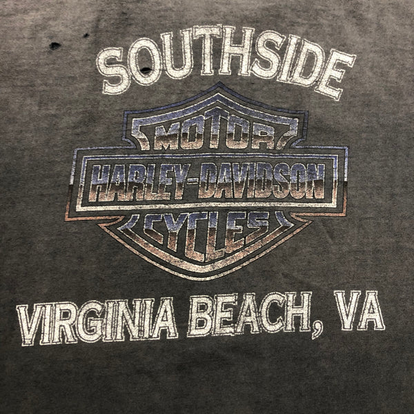 Vintage 90s Harley Davidson Distressed Cutoff Single Stitch Shirt Size X-Large