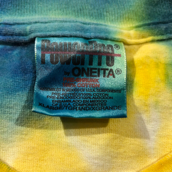 Vintage 90s Oneita Tye Die Single Stitch Shirt Size Large