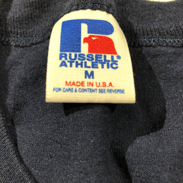 1997 Cleveland Indians Russell Athletic Henley Shirt Size Medium