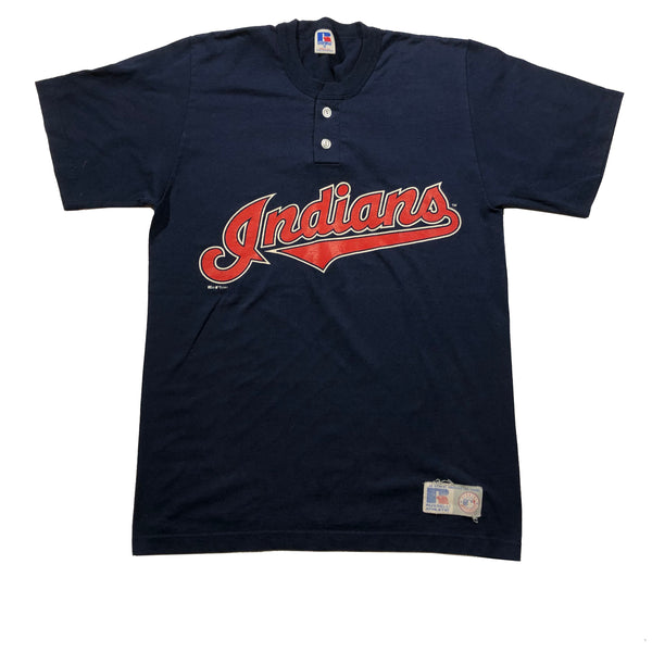 Vintage 1997 Cleveland Indians Russell Athletic Henley Shirt | Beyond 94